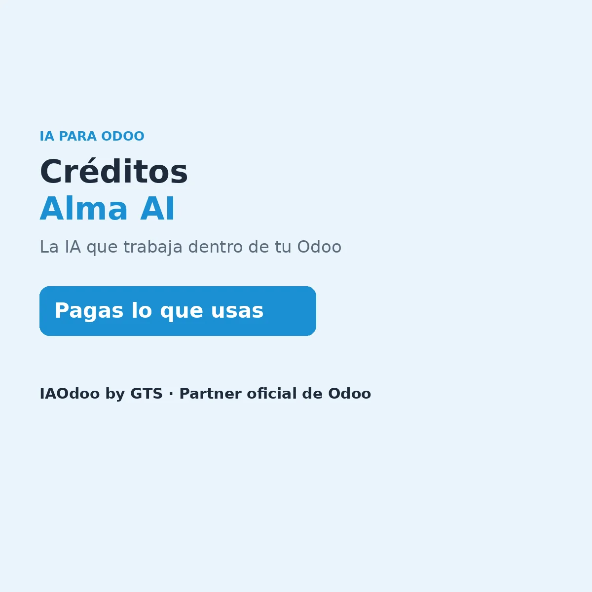 Créditos Alma AI para Odoo